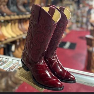 African Only Leather (eel) Cowboy Boots - size MX 28/US 9
